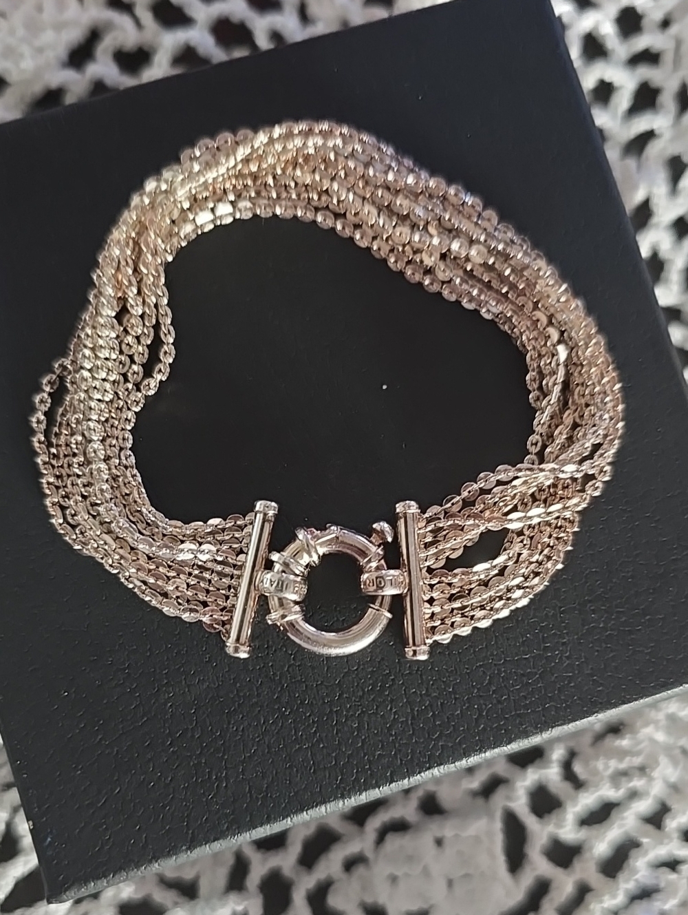 Milor 925 Italy Sterling Silver Multi-Strand Bracelet